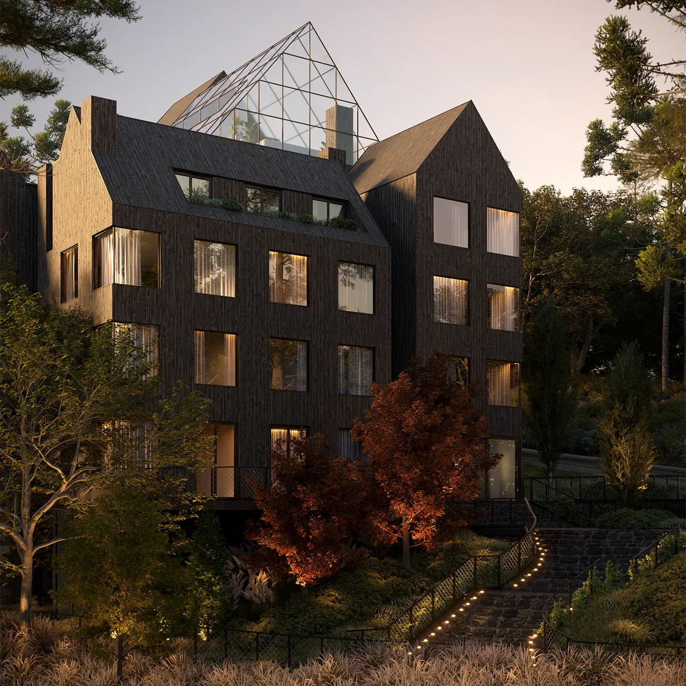 Fachada do empreendimento Baumhaus